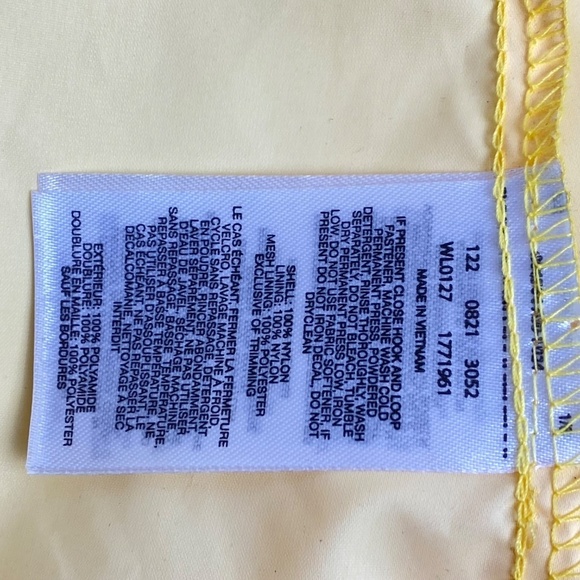 COLUMBIA Women's Jacket Rain Hooded Packable Yellow Size M - Picture 6 of 10